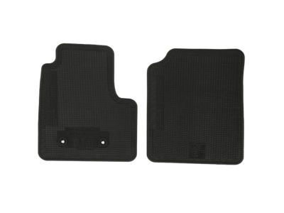 GM First-Row Carpeted Floor Mats in Jet Black 23464403