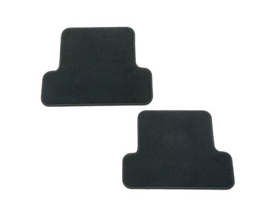 GM Extended Cab Second-Row Carpeted Floor Mats in Jet Black 23464411