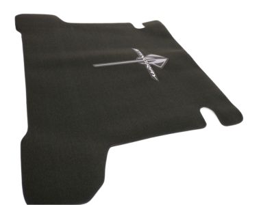 GM Premium Carpeted Cargo Area Mat in Jet Black with Stingray Logo 23469813