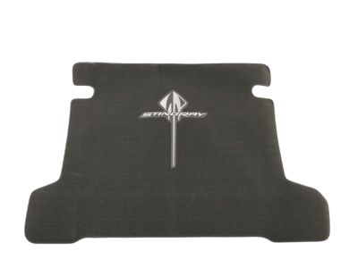 GM Premium Carpeted Cargo Area Mat in Jet Black with Stingray Logo 23469813