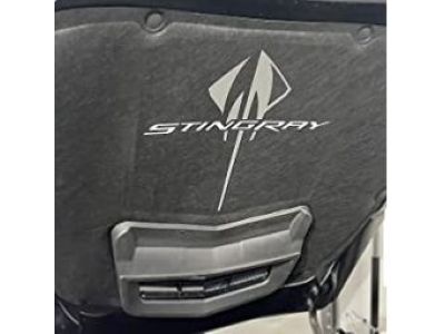 GM Underhood Liner in Black with Stingray Logo 23489883