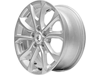 GM 18x8-Inch Forged Aluminum 5-Split-Spoke Rear Wheel in Silver 23497691