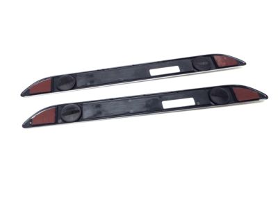GM Illuminated Front Door Sill Plates in Stainless Steel with Anthracite Surround and Chevrolet Script 39088985