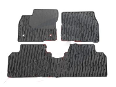GM First- and Second-Row Premium All-Weather Floor Mats in Jet Black with Bolt EV Script 42333257