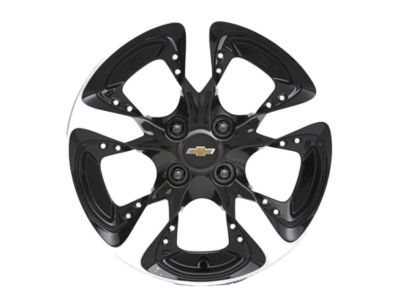 GM 15x6-Inch Aluminum 5-Spoke Wheel in Black 42472971
