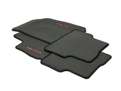 GM First- and Second-Row Premium Carpeted Floor Mats in Pewter with Sonic Script 42556006