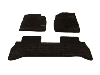 GM First- and Second-Row Premium All-Weather Floor Liners in Ebony with Buick Script 42664382