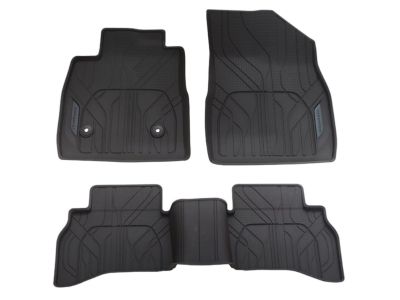 GM First- and Second-Row Premium All-Weather Floor Liners in Jet Black with Chevrolet Script for AWD Models 42669373