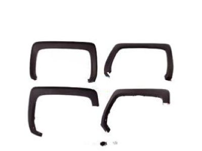 GM Smooth Front and Rear Fender Flare Set in Black 84007564