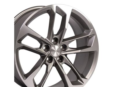 GM 20 x 9.5-Inch 5-Split-Spoke Wheel Package in Black with Machined Face Finish 84015313