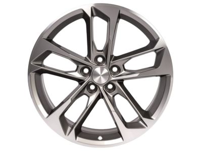 GM 20 x 9.5-Inch 5-Split-Spoke Wheel Package in Black with Machined Face Finish 84015313