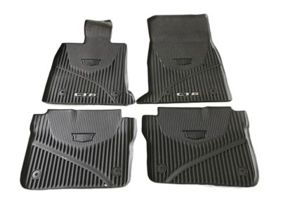 GM First- and Second-Row Premium All-Weather Floor Mats in Maple Sugar with Cadillac Logo and CT6 Script 84025490