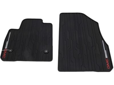 GM First-Row Premium All-Weather Floor Mats in Jet Black with GMC Logo 84038455