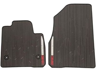 GM First-Row Premium All-Weather Floor Mats in Cocoa with GMC Logo 84038456