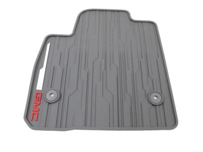 GM First-Row Premium All-Weather Floor Mats in Dark Ash Gray with GMC Logo 84038457