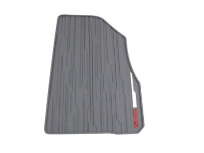 GM First-Row Premium All-Weather Floor Mats in Dark Ash Gray with GMC Logo 84038457
