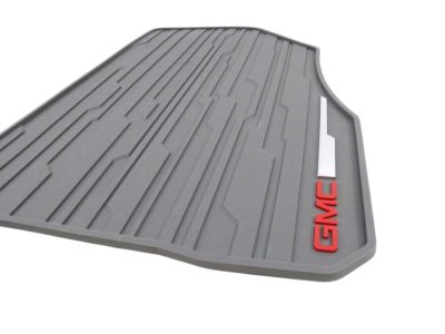 GM First-Row Premium All-Weather Floor Mats in Dark Ash Gray with GMC Logo 84038457