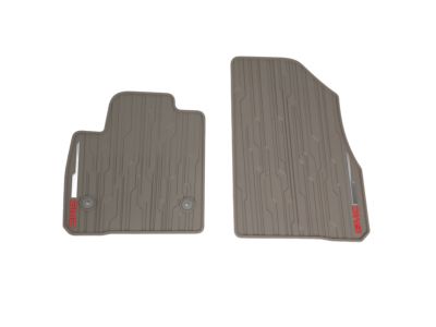 GM First-Row Premium All-Weather Floor Mats in Dark Ash Gray with GMC Logo 84038457