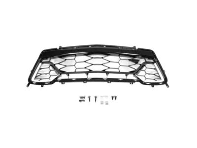 GM Lower Grille in Black with Silver Ice Metallic Inserts and SS Emblem 84040597