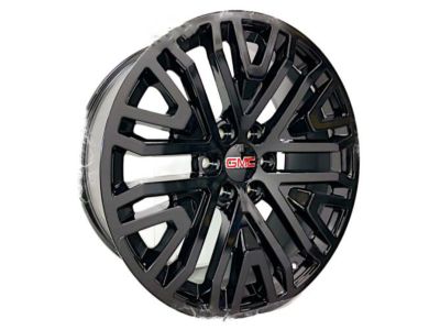 GM 22x9-Inch Aluminum Wheel in Low Gloss Black with Select Machine Face 84040799
