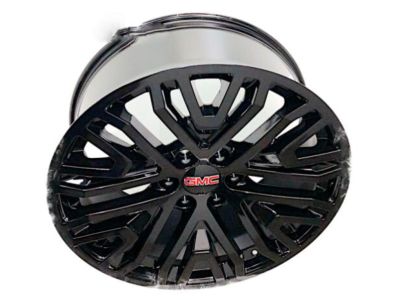 GM 22x9-Inch Aluminum Wheel in Low Gloss Black with Select Machine Face 84040799