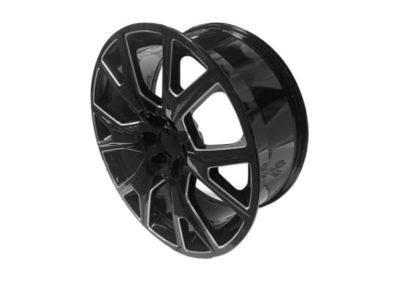 GM 22x9-Inch Aluminum 6-Split-Spoke Wheel in Carbon Flash Metallic with Select Machining 84040801