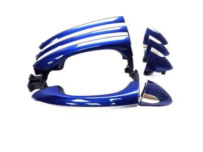 GM Front and Rear Exterior Door Handles in Kinetic Blue Metallic 84042538