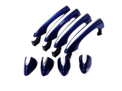 GM Front and Rear Exterior Door Handles in Kinetic Blue Metallic 84042538