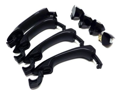 GM Front and Rear Exterior Door Handles in Mosaic Black Metallic 84042542