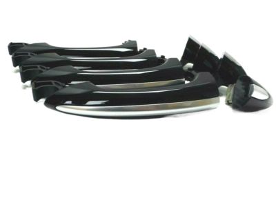 GM Front and Rear Exterior Door Handles in Mosaic Black Metallic 84042542