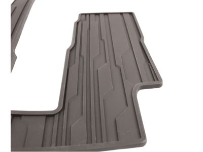 GM Third-Row One-Piece Premium All-Weather Floor Mat in Cocoa for Models with Second-Row Captain's Chairs 84042975