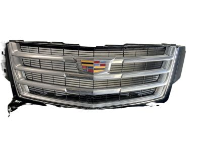 GM Grille in Silver with Galvano Surround and Cadillac Logo 84051291