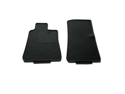 GM First- and Second-Row Premium Carpeted Floor Mats in Jet Black with Gray Stitching and 1LE Logo 84054056