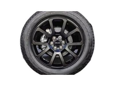 GM 20x8.5-Inch Aluminum 5-Split-Spoke Wheel in Low Gloss Black 84054681