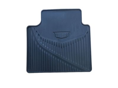 GM First- and Second-Row Premium All-Weather Floor Mats in Jet Black with Cadillac Logo and XT5 Script 84072385