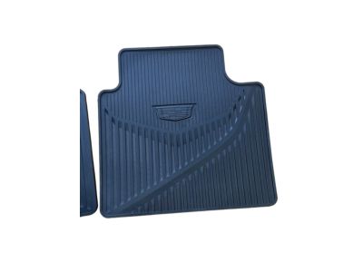 GM First- and Second-Row Premium All-Weather Floor Mats in Jet Black with Cadillac Logo and XT5 Script 84072385