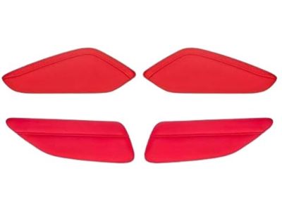 GM Knee Pad Interior Trim Kit in Adrenaline Red with Torch Red Stitching 84095812