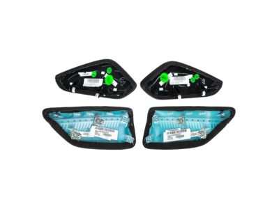 GM Knee Pad Interior Trim Kit in Suede Jet Black 84095815