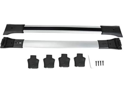 GM Removable Roof Rack T-Slot Cross Rails in Bright Anodized Aluminum 84130842