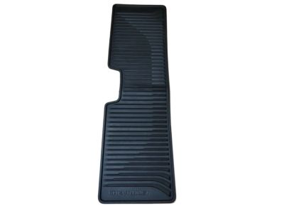 GM Second-Row One-Piece Premium All-Weather Floor Mat in Black with Chevrolet Script 84134919