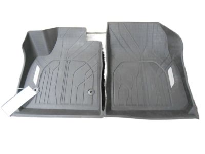 GM First-Row Premium All-Weather Floor Liner in Jet Black with Chevrolet Script 84148089