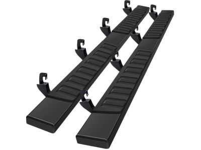 GM Crew Cab 5-Inch Rectangular Assist Steps in Black 84157156