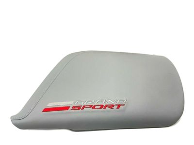 GM Floor Console Lid in Gray Leather with Grand Sport Logo 84179903