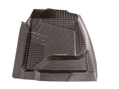 GM First-Row Premium All-Weather Floor Liners in Cocoa with GMC Logo (for Models with Center Console) 84185475
