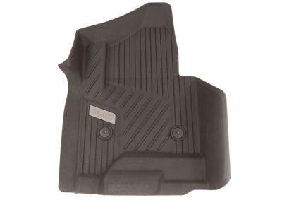 GM First-Row Premium All-Weather Floor Liners in Cocoa with GMC Logo (for Models with Center Console) 84185475