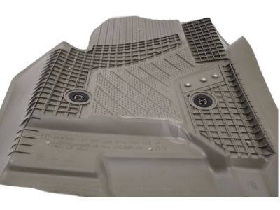 GM First-Row Premium All-Weather Floor Liners in Dune with GMC Logo (for Models with Center Console) 84185476