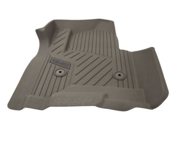 GM First-Row Premium All-Weather Floor Liners in Dune with GMC Logo (for Models with Center Console) 84185476