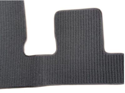 GM Third-Row One-Piece Premium Carpeted Floor Mat in Jet Black with Dark Titanium Stitch (for models with Second-Row Captain's Chairs) 84188776