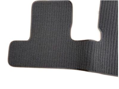 GM Third-Row One-Piece Premium Carpeted Floor Mat in Jet Black with Dark Titanium Stitch (for models with Second-Row Captain's Chairs) 84188776