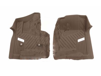 84203728 GM First-Row Premium All-Weather Floor Liners in Dune with Chrome Cadillac Logo Product Photo 1 of 1